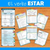 Spanish verb ESTAR/ El verbo ESTAR: handouts and worksheets