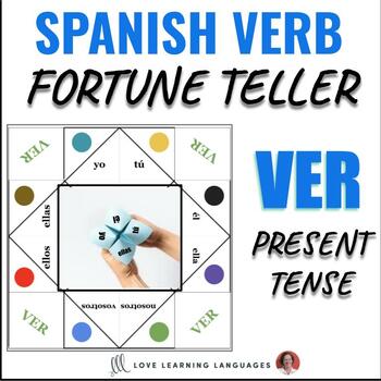 Spanish verb VER PRESENT TENSE conjugation - Fortune teller - Cootie