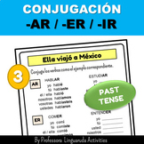 Spanish verbs conjugation practice worksheets - PAST TENSE