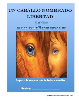 Preview of Spanish version of Riding Freedom, "Un caballo llamado Libertad" Novel Questions