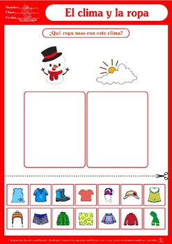 Preview of Spanish worksheets language exercises learning activities FREE