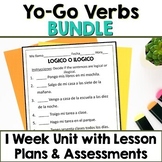 Spanish worksheets & task cards | Spanish Yo go verbs pres