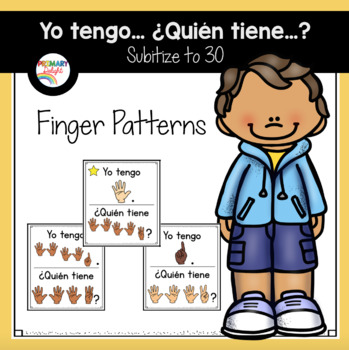 Preview of Spanish: Yo tengo... ¿Quién tiene...? Subitize: Finger Patterns to 30