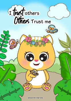 Preview of Spark Frienz affirmation SEL Wall art – I trust others others trust me