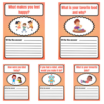 SparkTalk: Printable Conversation Starter Worksheets by That Teacher Saadia