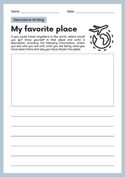 creative writing templates for elementary students