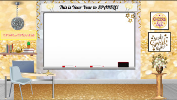 Preview of Sparkle and Shine Virtual Classroom Background