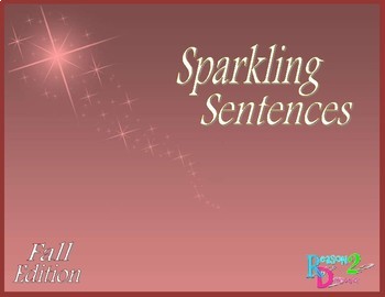 Preview of Sparkling Sentences Fall Edition - Writing with Voice and Better Word Choice