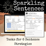 Sparkling Sentences Worksheets and Slides for Six Strategies