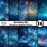 Sparkling Sky Seamless Digital Papers - Digital Paper Pack