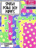 Sparkly Polka Dot Papers