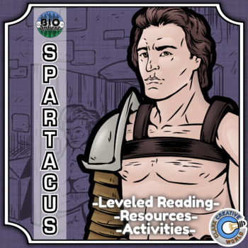 Preview of Spartacus Biography - Reading, Digital INB, Slides & Activities