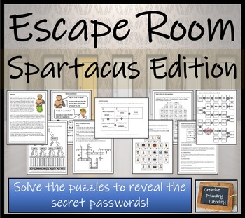 Preview of Spartacus Escape Room Activity