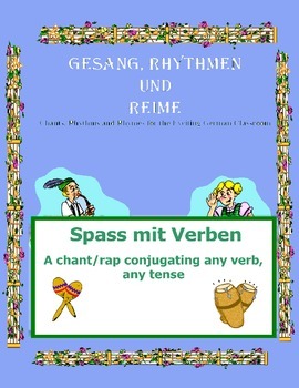 Preview of German Musical Chant Conjugating ANY Verb ANY Tense