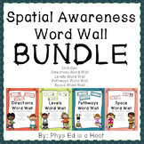 Spatial Awareness Unit Word Wall - BUNDLE