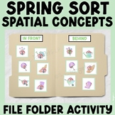 Spatial Concept-Spring & St. Patrick's File Folder Sort Ac