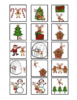 Christmas Spatial Concepts Cariboo Game by Charli Shipman SLP | TPT