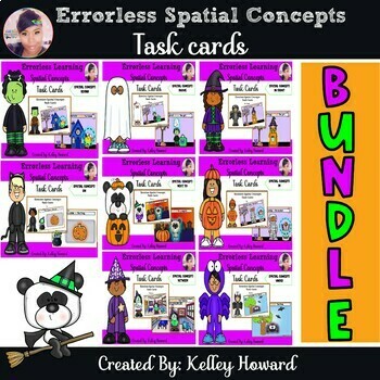 Preview of Spatial Concepts Errorless Halloween-BUNDLE