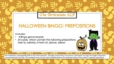 Spatial Concepts Halloween Bingo: Prepositions Game