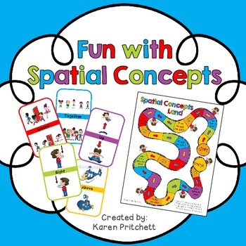 Spatial Concepts Autism ASD ADHD Educational Activity Prepositions Flashcards 