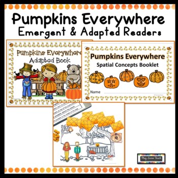 Preview of Spatial Concepts Pumpkin Adapted Books