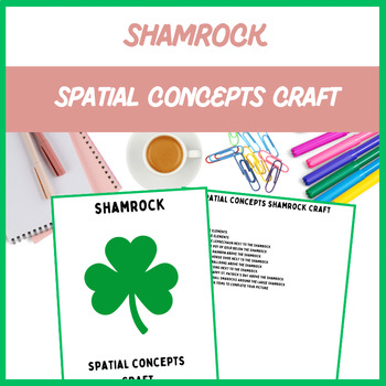 Preview of Spatial Concepts Shamrock Craft - Spring, Speech Therapy | Digital Resource