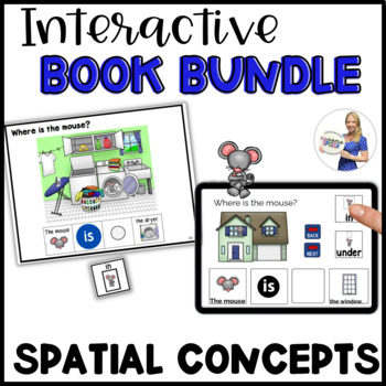 Preview of Spatial Concepts Speech Therapy Bundle: Digital & Printable Set with Visuals
