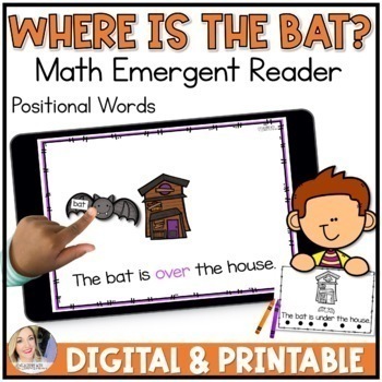 Preview of Spatial Concepts and Prepositions Where is the Bat Kindergarten Activity