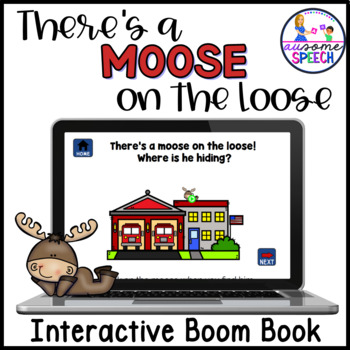 Preview of Interactive Activity- Community Helpers Community Buildings: Moose on the Loose