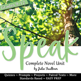 Speak Novel Study Unit Plan, Literature Guide