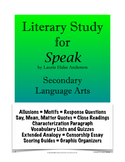 Speak Unit - Literary Novel Study (Bundle Plus Extras) | L