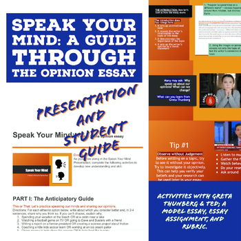 Preview of Speak Your Mind: A Self-Directed Guide to the Opinion Presentation + Guide