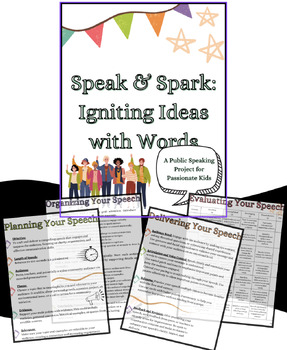 Preview of Speak and Spark - A Public Speaking Project for Passionate Kids