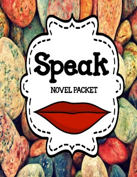 Preview of Speak by Laurie Halse Anderson - Comprehension & Vocabulary Novel Unit