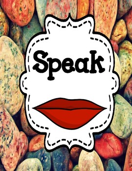 Preview of Speak by Laurie Halse Anderson - Novel Study Freebie