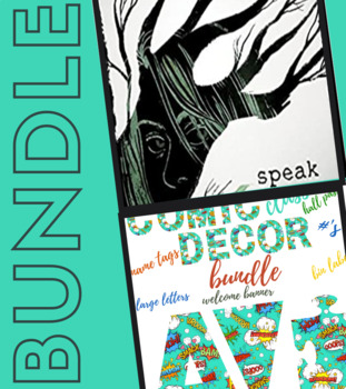 Preview of Speak by Laurie Halse Anderson  Novel Study and Comic Classroom Decor