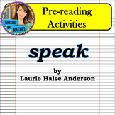 Speak by Laurie Halse Anderson: Pre-reading Activities