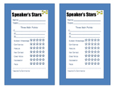 Speaker's Stars - Assess Oral Presentations