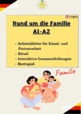 Speaking About Families in German 2 Worksheets +1 Board Ga