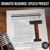 Public Speaking & Analysis Project: Dramatic Readings of S