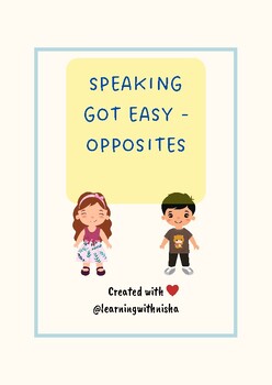 Preview of Speaking Got Easy - Opposites