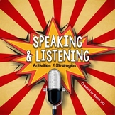 Speaking & Listening Activities, Strategies & Assessments