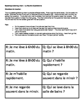 Routine Quotidienne Worksheets Teaching Resources Tpt