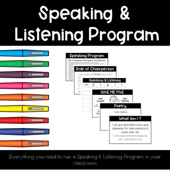 Preview of Speaking & Listening Program