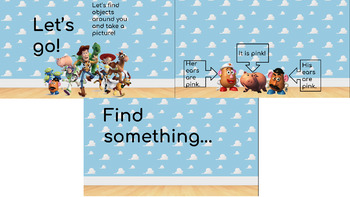 Preview of Speaking Memory Game and Treasure hunt with Toy Story