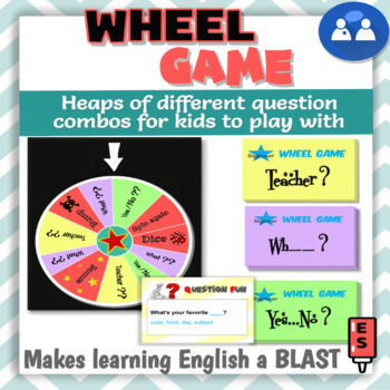 Preview of Speaking - Wheelgame 1 Beginner: A Fun English Speaking Activity - ESL/ELL