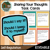 Speaking Your Thoughts Task Cards | Self-Regulation (Gr. 5