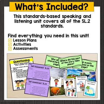 speaking and listening 2nd grade oral language skills tpt