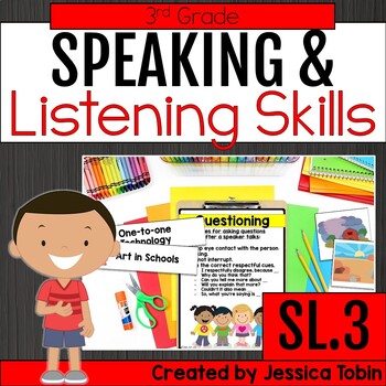 Preview of Speaking and Listening Activities - 3rd Grade Oral Language and Comprehension