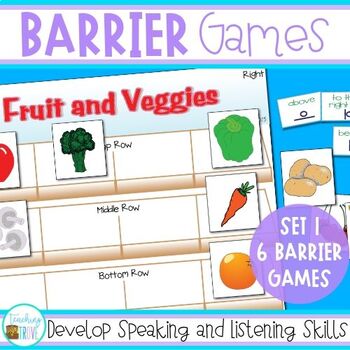 Preview of Barrier Games for Speaking and Listening